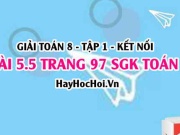 Bài 5.5 SGK Toán 8 tập 1 Kết nối tri thức